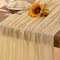 Champagne Gold Cheesecloth Table Runner – Boho Fall Gauze Table Decoration for Thanksgiving, Weddings, Bridal & Baby Showers, Parties, 35" x 120 Inch